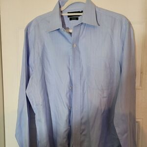 LAUREN Ralph Lauren Men's Slim fit blue 16.5 Button Down Shirt Long Sleeve Nwot